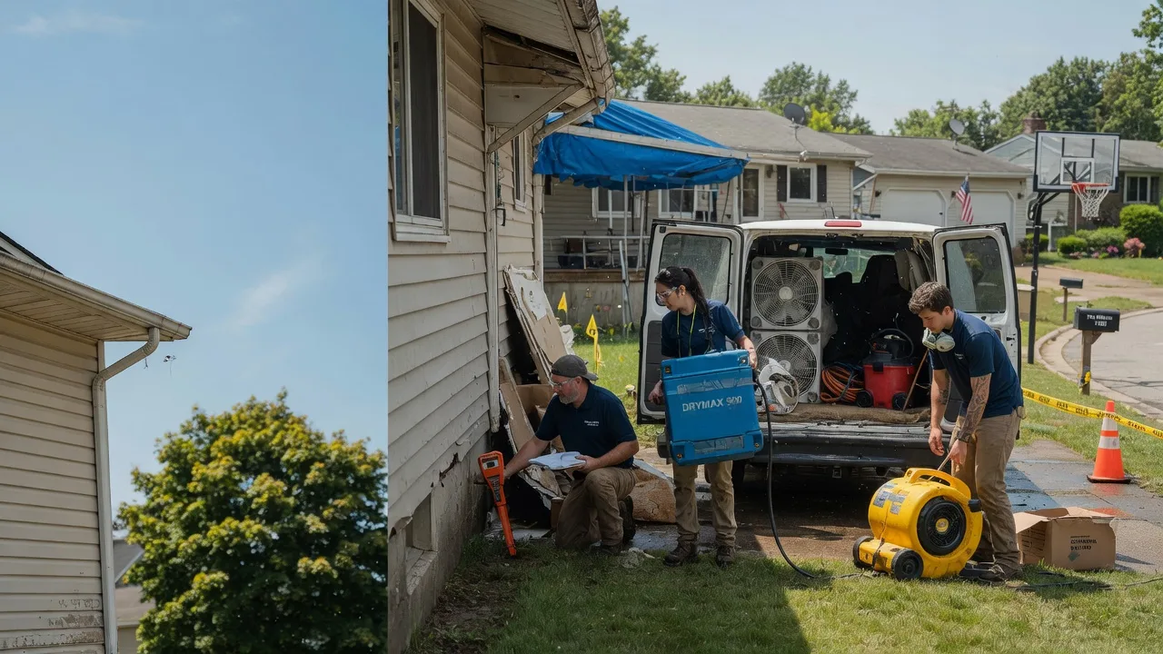 Ceiling Leak Cleanup in Luna Pier, MI near me